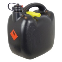  Benzinekan 5ltr Plastic Zwart UN Gekeurd
