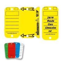 Tag-Protect zelf-laminerend sleutellabel wit