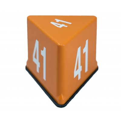 Magnetisch dakblok - genummerd - oranje